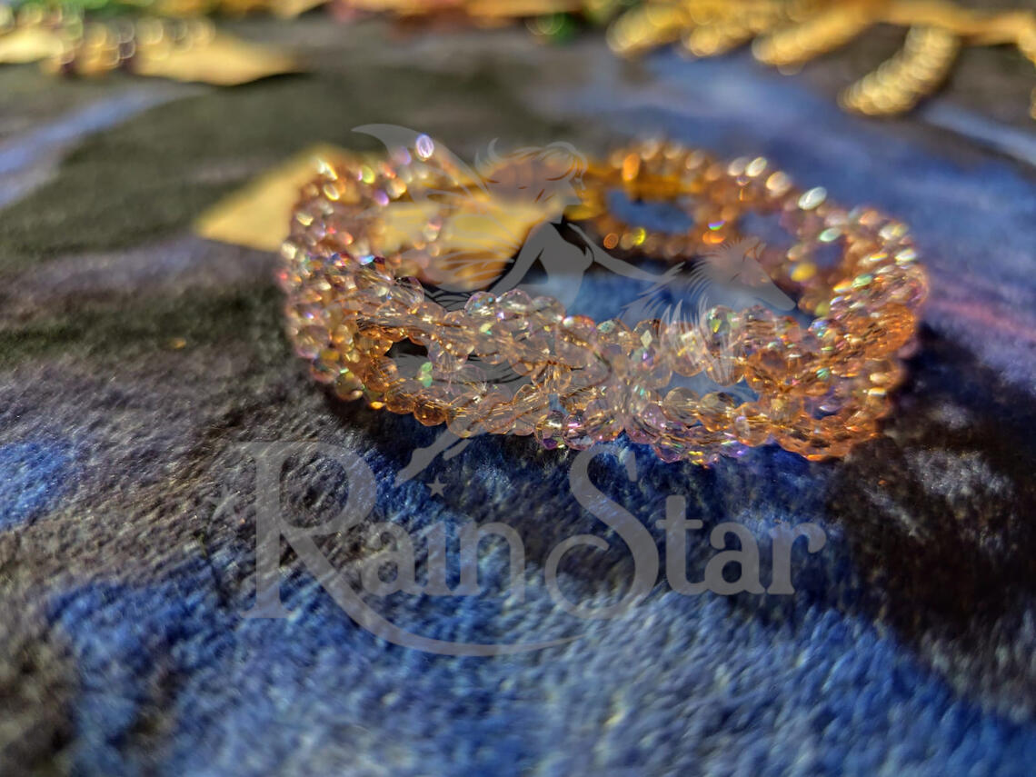 A handmade adjustable bracelet made with high-quality glass beads, spelled to encourage self-worth, confidence, and emotional softness.